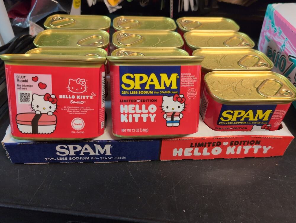 Hello Kitty x Spam Collaboration Limited Edition 12-Pack/1 Case